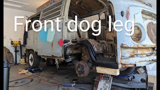 1969 VW bus gets a new dog leg and b pillar [upl. by Sosanna]