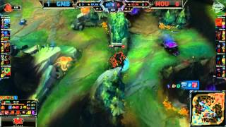 Quadra de Cabochard sur FIZZ AP  GMB vs MOU LCS Spring Promotion [upl. by Enitnelav]