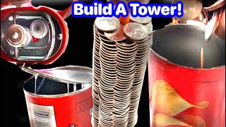 How Casinos Make Coin Towers in a Coin Pusher 100 Stacks shorts [upl. by Ssirk]