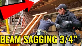 Warning How to Fix A Sagging Beam [upl. by Afra809]