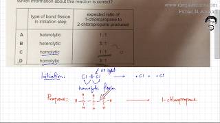 27  9701w11qp11  Free Radical Substitution Probability [upl. by Hanford]