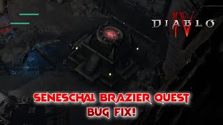 How To Fix The Seneschal Brazier Quest Bug Drums of the Vault In Diablo 4 Season 3 [upl. by Ressler]