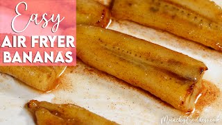 Easy Air Fryer Bananas Recipe [upl. by Tsiuqram]