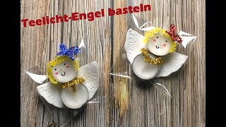 Einen Engel aus Teelichtern basteln [upl. by Nohtan]