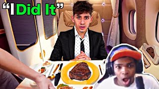 ‘I Snuck Into A 21000 First Class Seat On A Plane’ UK Reaction 🤣🇬🇧 [upl. by Dragone]