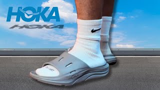 Hoka Ora Recovery Slide 3 Review Most Comfortable Slide Available [upl. by Lleret]