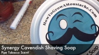 Synergy Cavendish Shaving Soap  Lather Review [upl. by Elvira567]