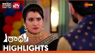 Radha  Highlights of the day  Watch full EP only on Sun NXT  07 Dec 2024  Gemini TV [upl. by Lennaj]