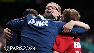 LeBRONZE Felix Lebrun leads France to mens team table tennis bronze  Paris Olympics  NBC Sports [upl. by Netta7]