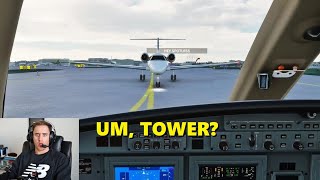 FULL FLIGHT with ATC Microsoft Flight Simulator  Citation CJ4 VATSIM [upl. by Benedix]