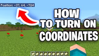 How To Turn On Coordinates In Minecraft Bedrock  Xbox PS5 Windows IOS Android Switch [upl. by Salomone90]