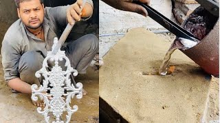 How to Make an Aluminum Casting Gate Grill Decor  DIY Gate Design Ideas [upl. by Eceertal]