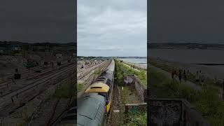 D1924 Crewe Diesel Depot and 47 712 Lady Diana Spencer Pass Under Penzance Footbridge [upl. by Shields]