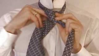 Double Windsor Knot How to Tie the Double Windsor Necktie Knot [upl. by Adnala]