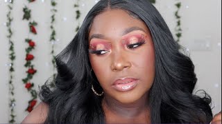 lurella rose palette VALENTINES DAY SLAY LOOK 9 of 14 💕 [upl. by Eanert]