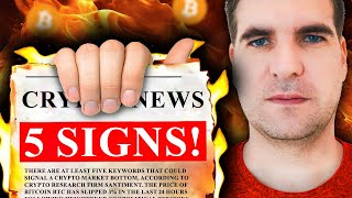 5 SIGNS Crypto might PUMP soon Crypto News Today [upl. by Akzseinga]