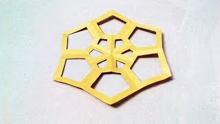 How to make a kirigami paper snowflake  4  Kirigami  Paper Cutting Craft Videos and Tutorials [upl. by Nesyt]