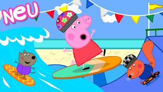 PeppaWutzGeschichten  Surfen und Skaten  Videos für Kinder [upl. by Solrak]