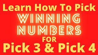 Picking Winning Numbers for Pick 3 amp Pick 4 [upl. by Nats]