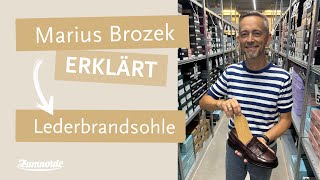 Warme Füße Herr Brozek erklärt die Besonderheiten einer Lederbrandsohle [upl. by Obidiah417]