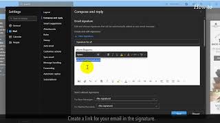 How to Add or Change Signature on Outlook [upl. by Ioab]