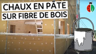 Enduit à la chaux en pâte sur fibre de bois [upl. by Marilyn623]