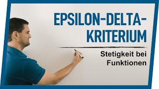 EpsilonDelta Kriterium  Stetigkeit bei Funktionen  Mathe by Daniel Jung [upl. by Yeldah]