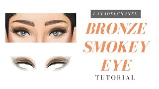 Brown Deep SMOKEY EYE Makeup Stardoll Tutorial  LanaDelChanel [upl. by Ahsap]