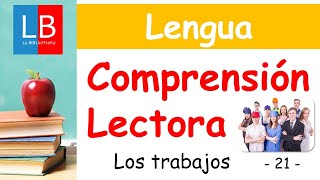 COMPRENSIÓN LECTORA para niños 21 Los trabajos ✔👩‍🏫 PRIMARIA [upl. by Stacey]