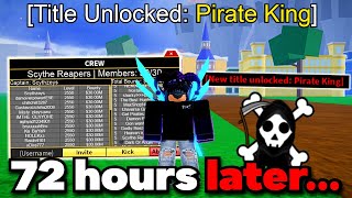 Obtaining The 01 PIRATE KING Title In ONE VIDEO Blox Fruits [upl. by Hsirt]