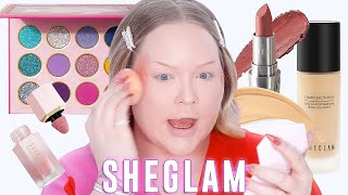 Trying A Full Face of SHEGLAM Makeup  NikkieTutorials [upl. by Kermie]