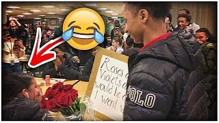 HIGH SCHOOL PROM PROPOSAL GONE WRONG SHE SAID NO😂😐 [upl. by Coates]