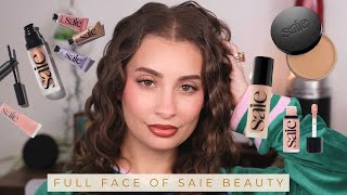 full face of Saie Beauty first impressions [upl. by Izy90]