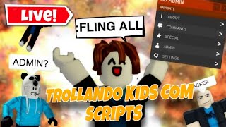 TROLLANDO KIDS COM SCRIPT NO PC No Brookhaven RP🏠 2024 Trolling Exploit Roblox [upl. by Nessaj143]