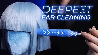 ASMR Longest Ear Canal Deepest Ear Cleaning No Talking [upl. by Lartnom]