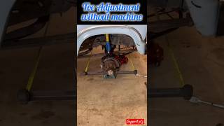 Toe In Toe Out Adjustment  Wheel alignment without machine automobile wheels alignment diy car [upl. by Essex545]