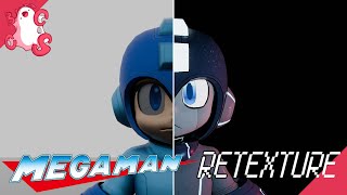 Retexturing Mega Mans Smash Model Showcase [upl. by Rangel]