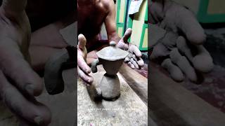 Using clay to make mixer grinder 😱 art clay pottery shorts viral minivlog [upl. by Erdnassac]