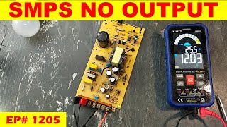 1205 12 volt power supply repair no output voltage [upl. by Sholom]