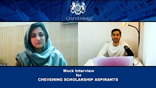 Chevening Mock Interview Issue 04  2022  2023 [upl. by Kalb]