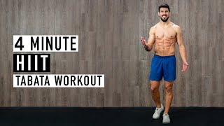 4 Minute HIIT Tabata Workout w Ash Crawford [upl. by Uhsoj]