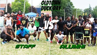 Oldtown Duck Day Alumni vs Staff 7v7 Football Game [upl. by Valina240]