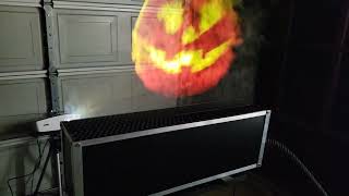 Halloween Talking Pumpkin JackOLantern Projected On A Fog Machine [upl. by Pohsib]