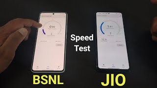 BSNL vs Jio speed test  data speed test  jio vs bsnl network test [upl. by Laryssa]