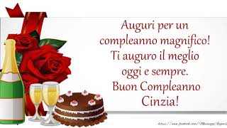 Buon Compleanno Cinzia [upl. by Aivartal636]