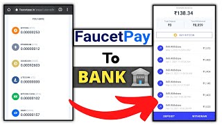 How To Transfer FaucetPay Money To Bank AccountInstant  FaucetPay Money Transfer To Paytm Wallet [upl. by Dolan]