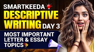 Descriptive Writing for IBPS PO Mains  Day 3  Most Important Letter and Essay Writing Topics ibps [upl. by Also962]