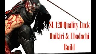 Dark Souls 3  SL 120 Quality LuckHollowBleed Onikiri amp Ubadachi  PvP Build Guide [upl. by Ainafets]