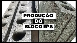 Fabricação de bloco sustentável concreto leve com EPS ISOPOR reciclado [upl. by Garlanda554]