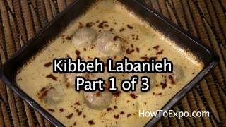 Kibbeh Labanieh  Meatball Yogurt Soup Part 1 of 3 [upl. by Ytitsahc]